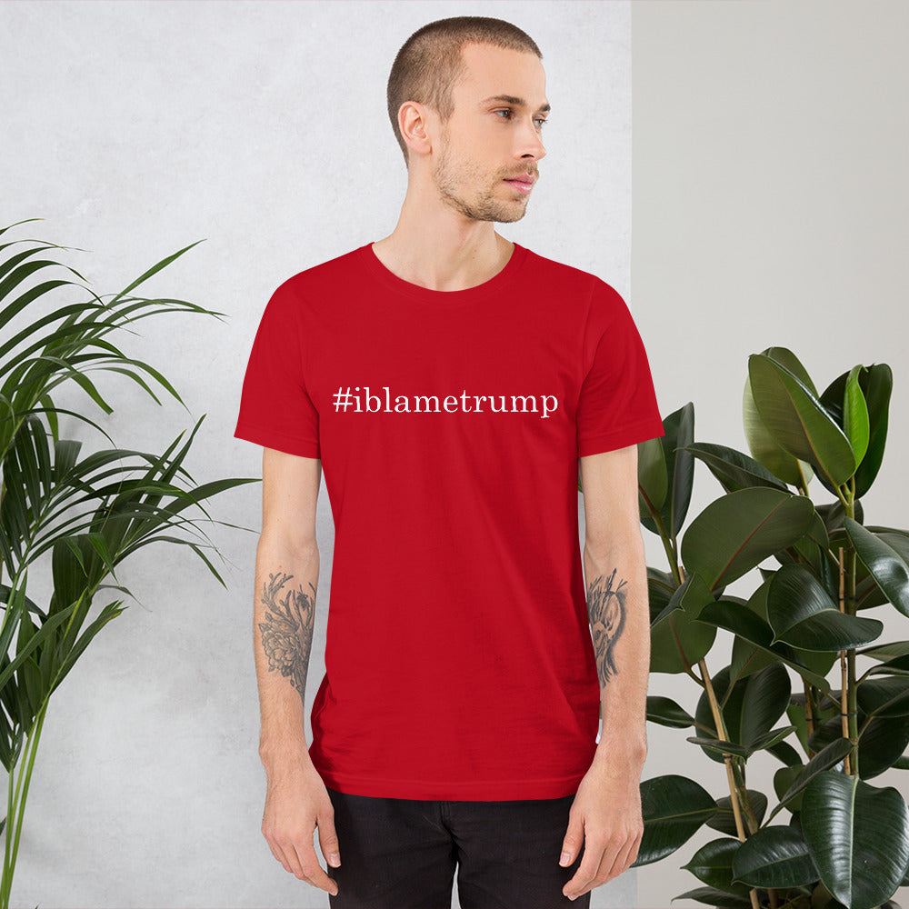 I Blame Trump Short-Sleeve Red Unisex T-Shirt