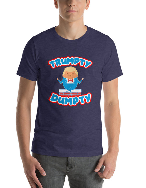 Load image into Gallery viewer, Navy Trumpty Dumpty Short-Sleeve Unisex T-Shirt
