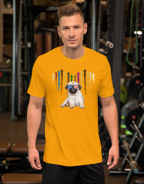 Load image into Gallery viewer, Pro Human Rights - Pro American Doggy Gold T-Shirt
