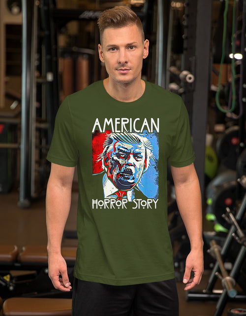 Load image into Gallery viewer, Green D Trump American Horror Story Short-Sleeve Unisex T-Shirt
