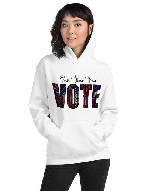 Load image into Gallery viewer, You Voice Your Vote Unisex Hoodie
