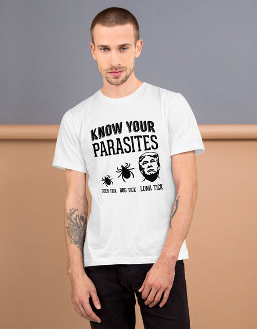 Load image into Gallery viewer, Know Your Parasites Trump T-Shirt
