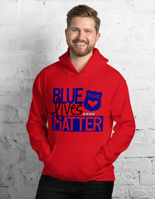 Load image into Gallery viewer, Blue Lives Matter Unisex Hoodie
