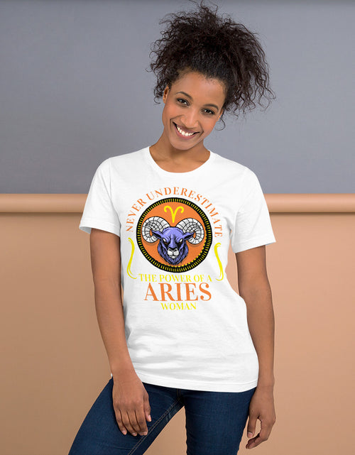 Load image into Gallery viewer, Zodiac Sign Aries Short-Sleeve Unisex T-Shirt
