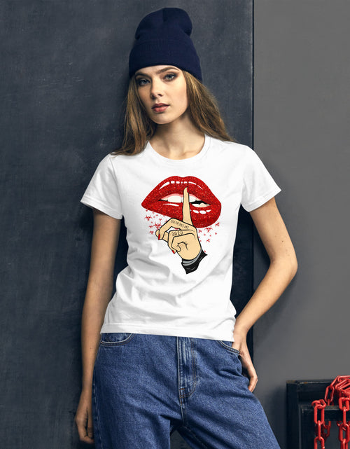 Load image into Gallery viewer, Quarantine Lips Women&#39;s short sleeve t-shirt
