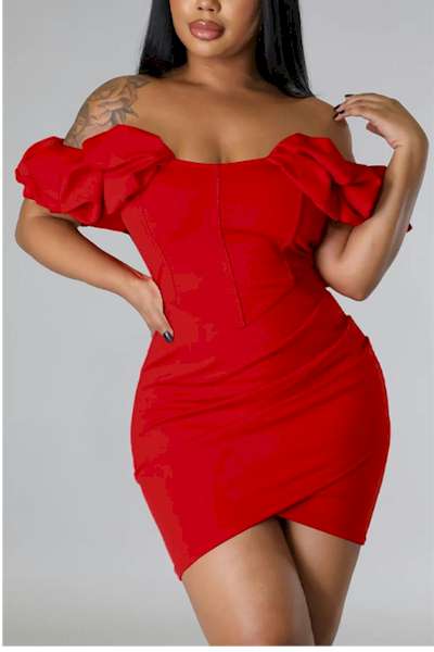 Load image into Gallery viewer, Off Shoulder Zip-Up Sexy Bodycon Mini Dress
