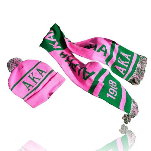 Load image into Gallery viewer, Show Your Colors Sorority Hat and Knit Scarf Set
