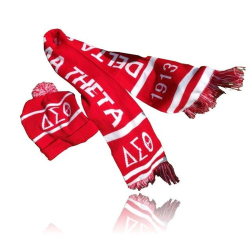 Load image into Gallery viewer, Show Your Colors Sorority Hat and Knit Scarf Set
