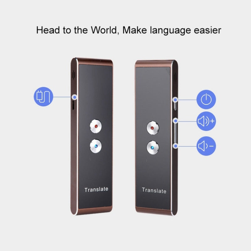 Portable Two-Way Real Time 40 Multi-Language Translator