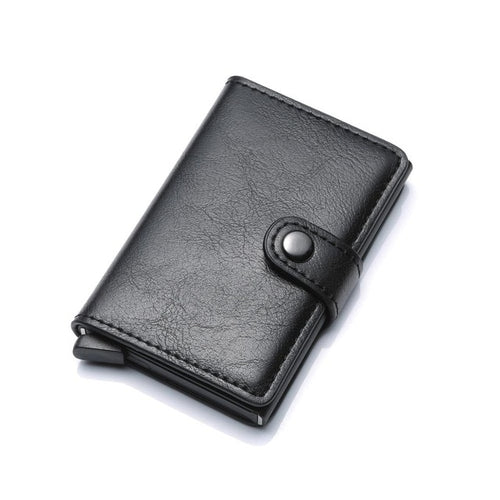 Load image into Gallery viewer, Men Credit Card Holder RFID Blocking Men Wallet Automatic Hasp Male Purse PU leather Bank Card Wallets Business ID Card Holder
