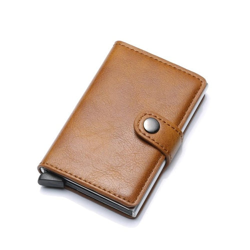 Load image into Gallery viewer, Men Credit Card Holder RFID Blocking Men Wallet Automatic Hasp Male Purse PU leather Bank Card Wallets Business ID Card Holder
