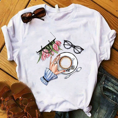 Load image into Gallery viewer, Fashion Vintage  Cute Tshirt
