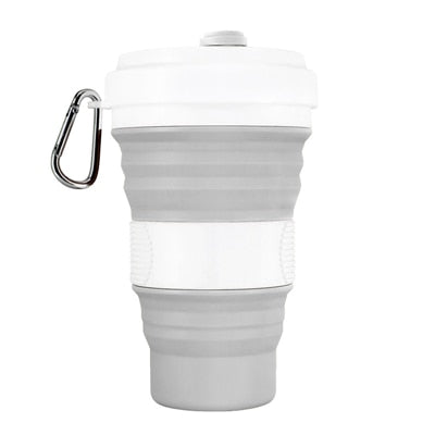 Load image into Gallery viewer, Collapsible Silicone Travel Coffee Cup With Lids
