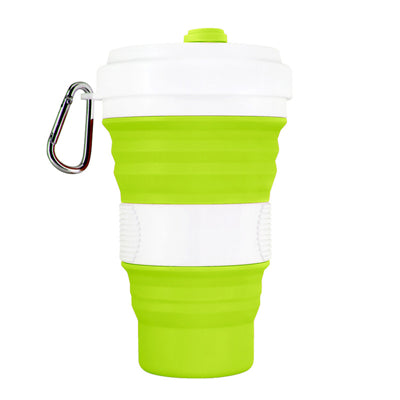 Collapsible Silicone Travel Coffee Cup With Lids