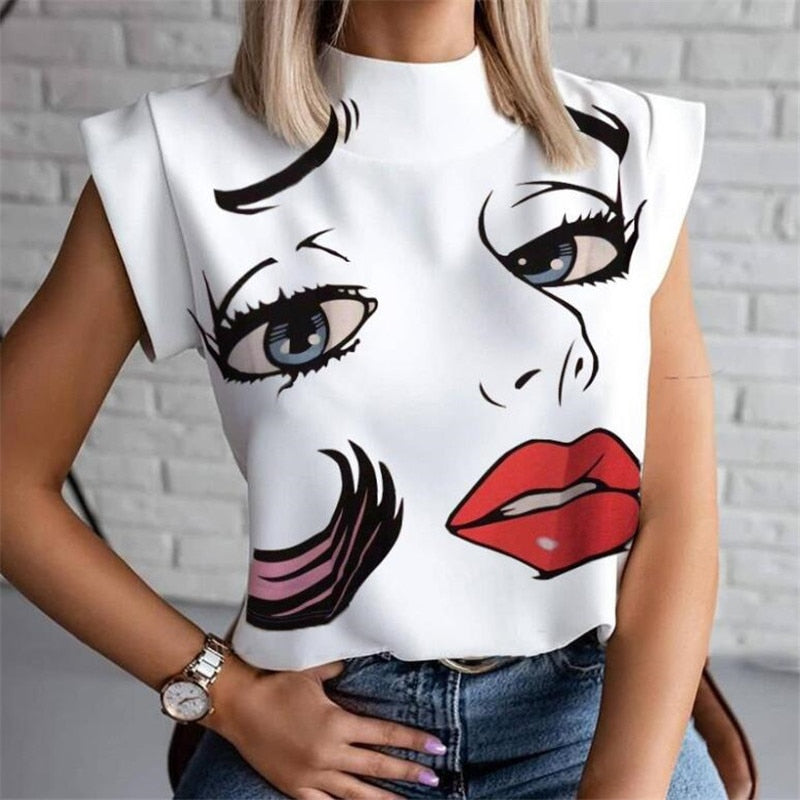 Women Lips Graphic TShirt