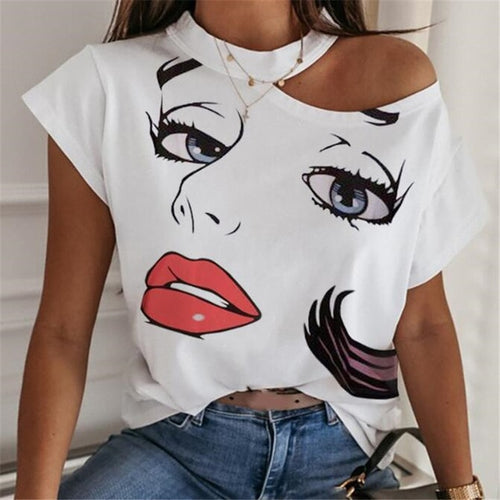 Load image into Gallery viewer, Women Lips Graphic TShirt
