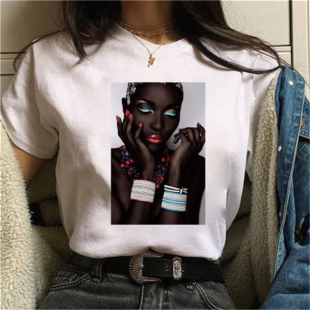 Cool Melanin Black Girl Print