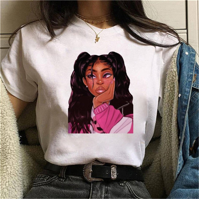 Cool Melanin Black Girl Print