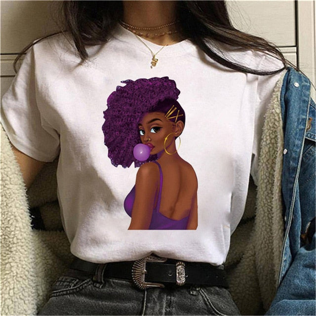 Cool Melanin Black Girl Print