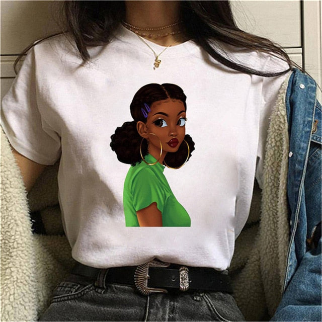 Cool Melanin Black Girl Print