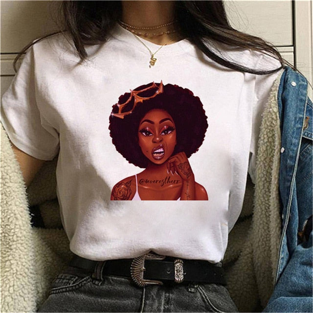 Cool Melanin Black Girl Print