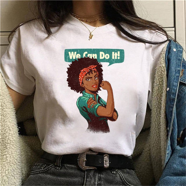 Cool Melanin Black Girl Print