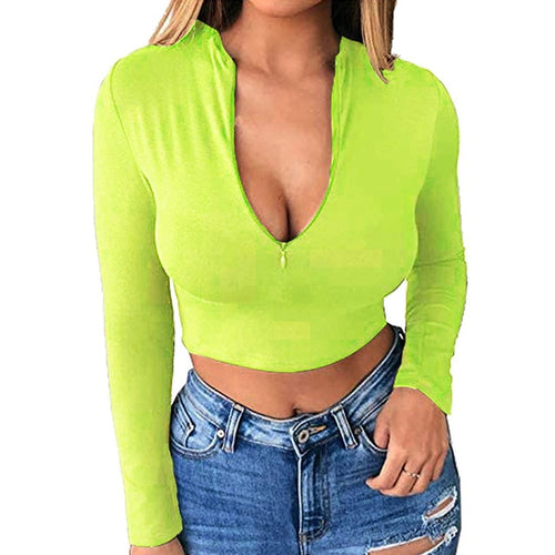 Load image into Gallery viewer, Sexy Crop Tops Cotton Knit Party TShirt
