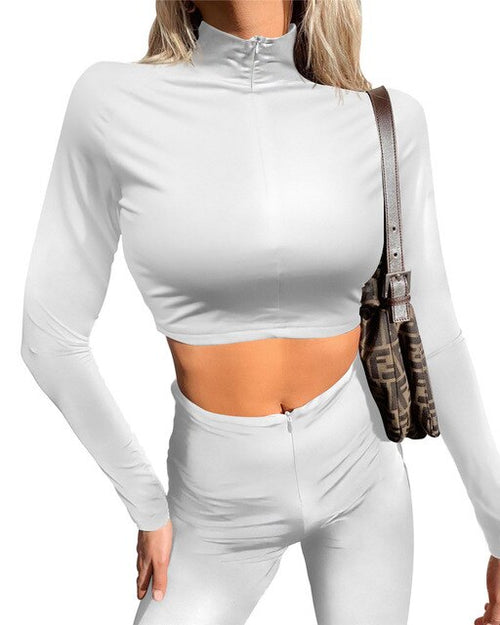 Load image into Gallery viewer, Sexy Crop Tops Cotton Knit Party TShirt
