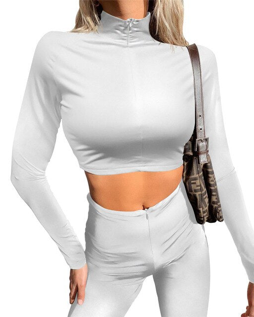 Sexy Crop Tops Cotton Knit Party TShirt