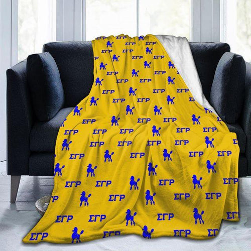 Load image into Gallery viewer, Sigma Gamma Rho Comfortable Flannel Sofa Blanket
