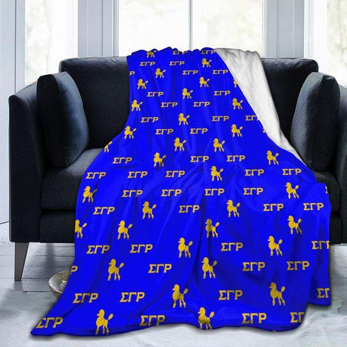 Load image into Gallery viewer, Sigma Gamma Rho Comfortable Flannel Sofa Blanket
