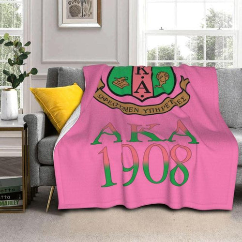 Load image into Gallery viewer, New 3d Printed Aka Fleece Blanket For Bed Thick Quilt Alpha Kappa Alpha Fashion Bedspread Sherpa Throw Blanket Office Nap Blanke
