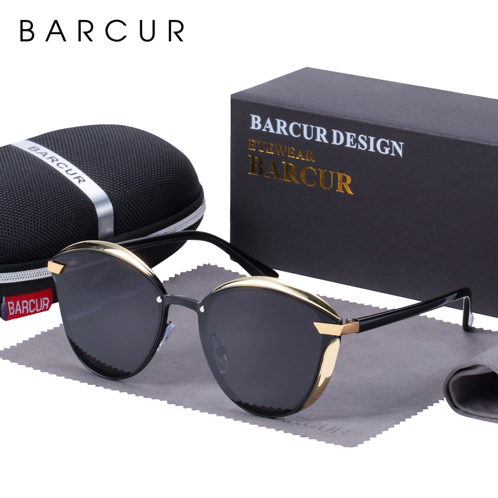 BARCUR Women Round Sunglasses De Soleil Femme