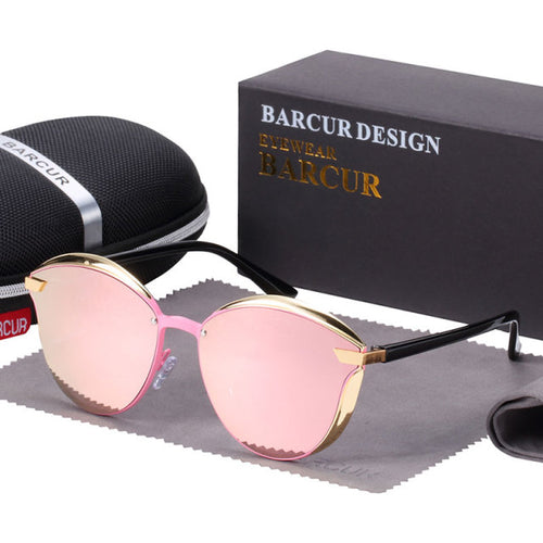 Load image into Gallery viewer, BARCUR Women Round Sunglasses De Soleil Femme
