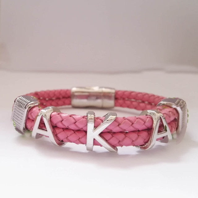 greek sorority and fraternity society  Leather Bangle