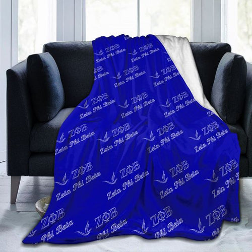 Load image into Gallery viewer, Zeta Phi Beta Ultra Soft Cozy Throw Lightweight Microfiber Micro Flannel Fleece Sofa All Season Living Room/Bedroom Warm Blanket
