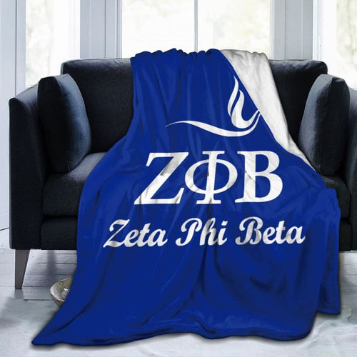 Load image into Gallery viewer, Zeta Phi Beta Ultra Soft Cozy Throw Lightweight Microfiber Micro Flannel Fleece Sofa All Season Living Room/Bedroom Warm Blanket
