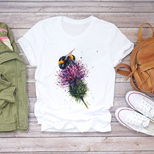 Load image into Gallery viewer, Summer Everyday Fashion Print  T-Shirts
