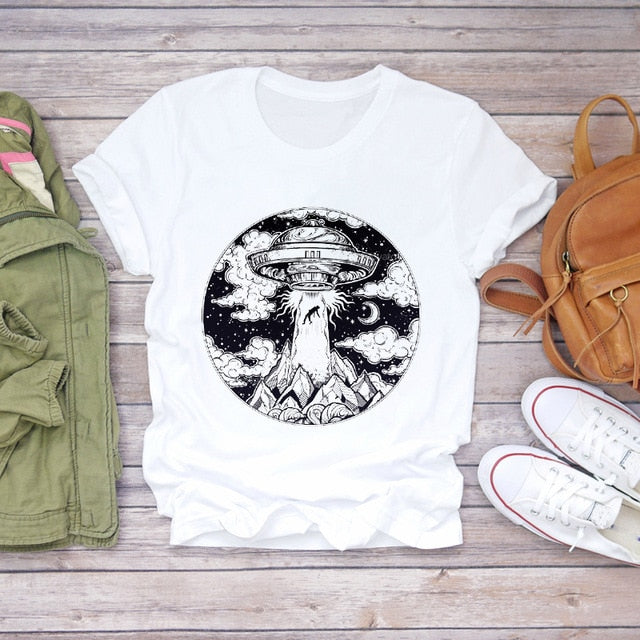 Summer Everyday Fashion Print  T-Shirts