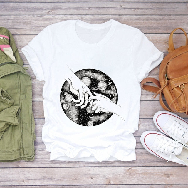 Summer Everyday Fashion Print  T-Shirts