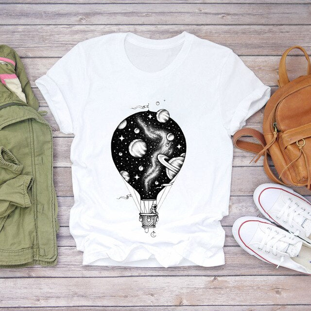 Summer Everyday Fashion Print  T-Shirts