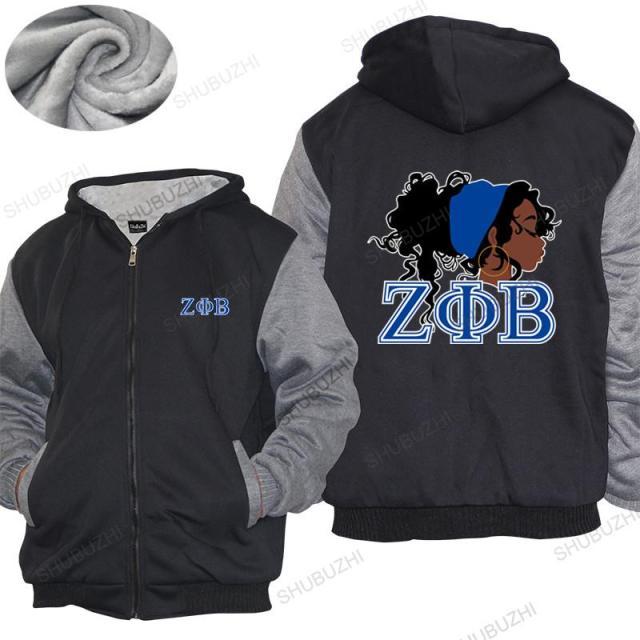 Zeta Phi Beta Sorority Hoodie, Zipper