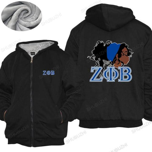 Load image into Gallery viewer, Zeta Phi Beta Sorority Hoodie, Zipper
