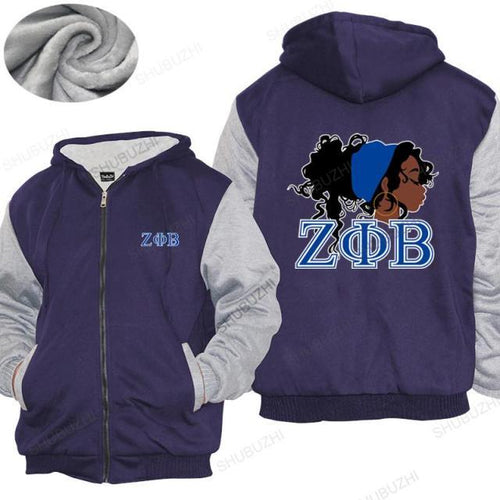 Load image into Gallery viewer, Zeta Phi Beta Sorority Hoodie, Zipper
