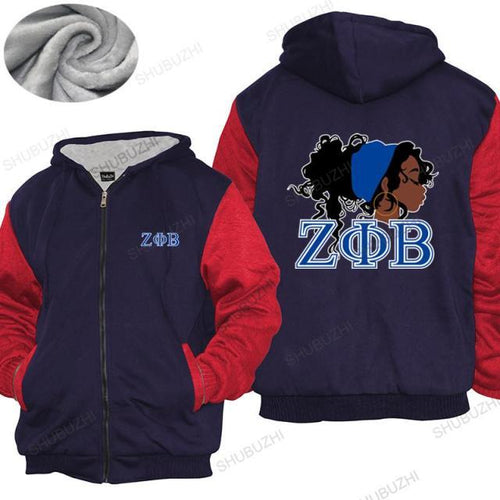 Load image into Gallery viewer, Zeta Phi Beta Sorority Hoodie, Zipper
