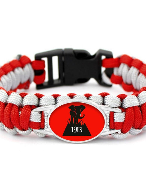 Load image into Gallery viewer, Delta Sigma Theta Hand-Woven Rope Bracelet Bangle
