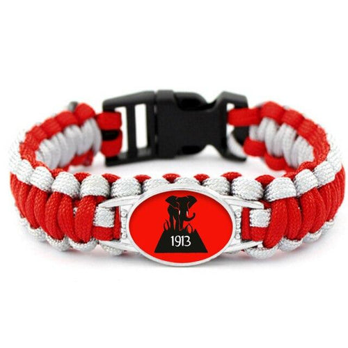 Load image into Gallery viewer, Delta Sigma Theta Hand-Woven Rope Bracelet Bangle
