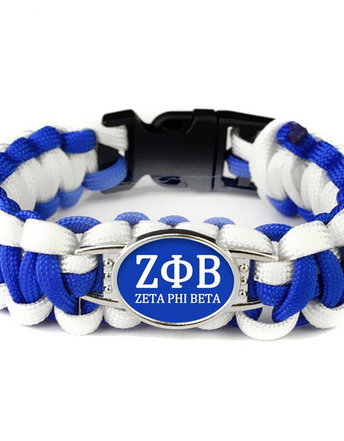 Load image into Gallery viewer, Zeta Phi Beta Hand-Woven Rope Bangle Bracelet
