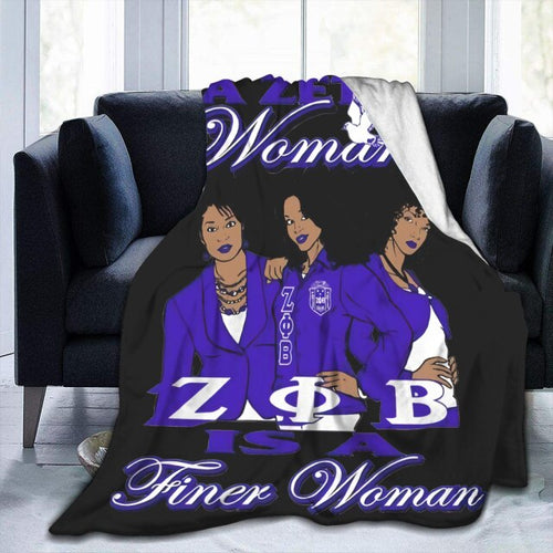 Load image into Gallery viewer, Ultra Soft Flannel Fleece Blanket Zeta Phi Beta Throw Blanket Stylish Lightweight Soft Bedroom Living Room Sofa Warm Blanket
