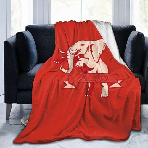 Load image into Gallery viewer, Delta Sigma Theta Comfortable Flannel Sofa Blanket
